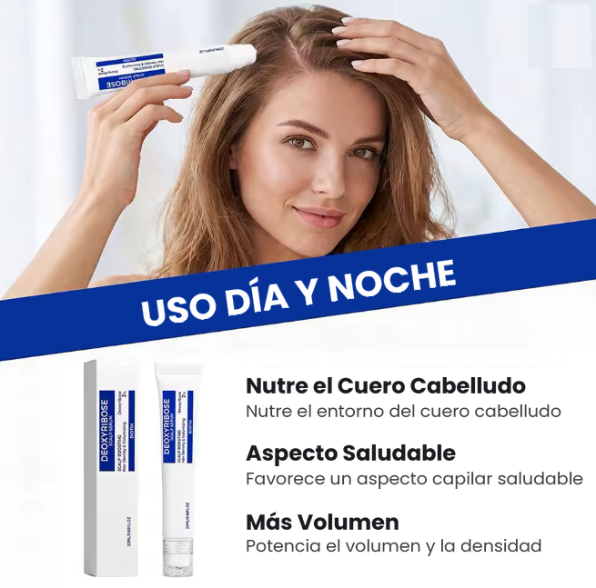 Sérum capilar Deoxyribose para uso día y noche, con biotina y péptidos
